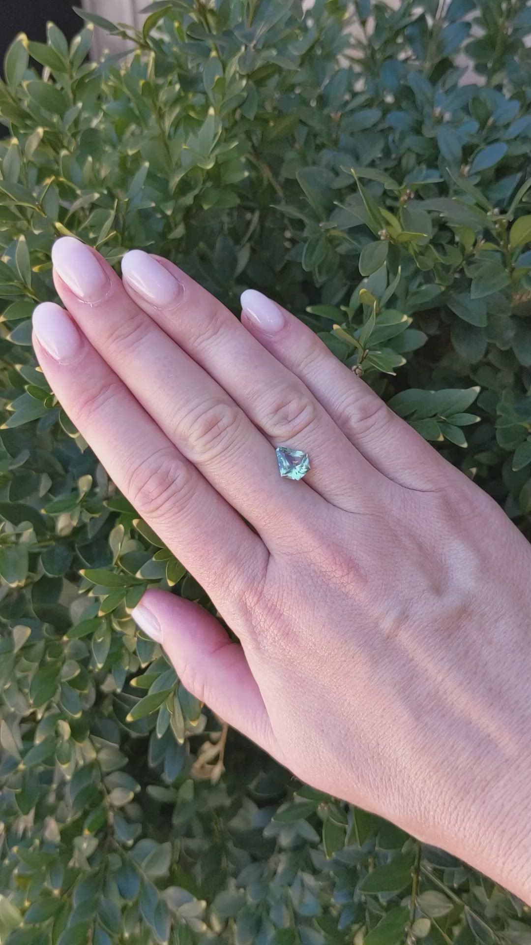 1.80 Ct. Green Sapphire from Montana Size Video