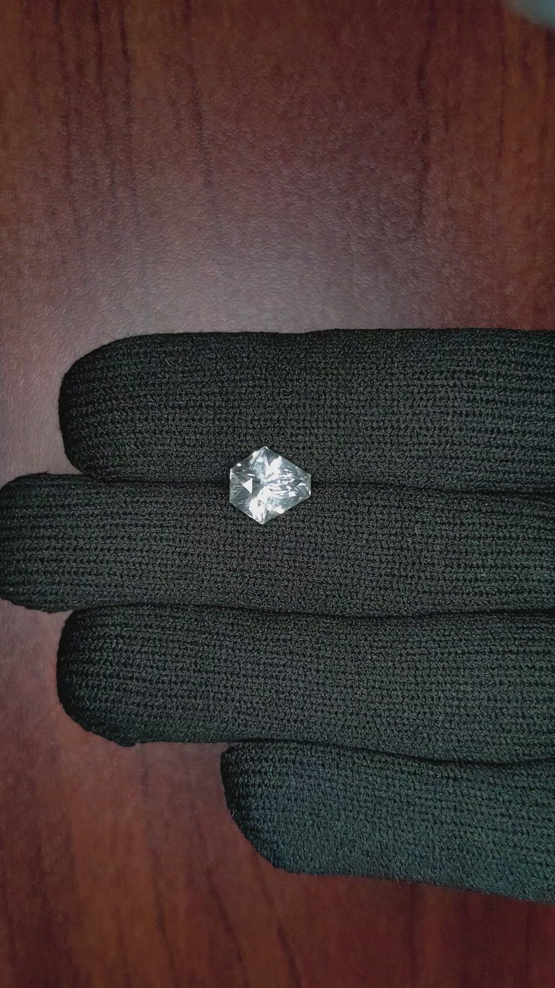 2.79 Ct. Greenish Blue Sapphire from Montana Size Video