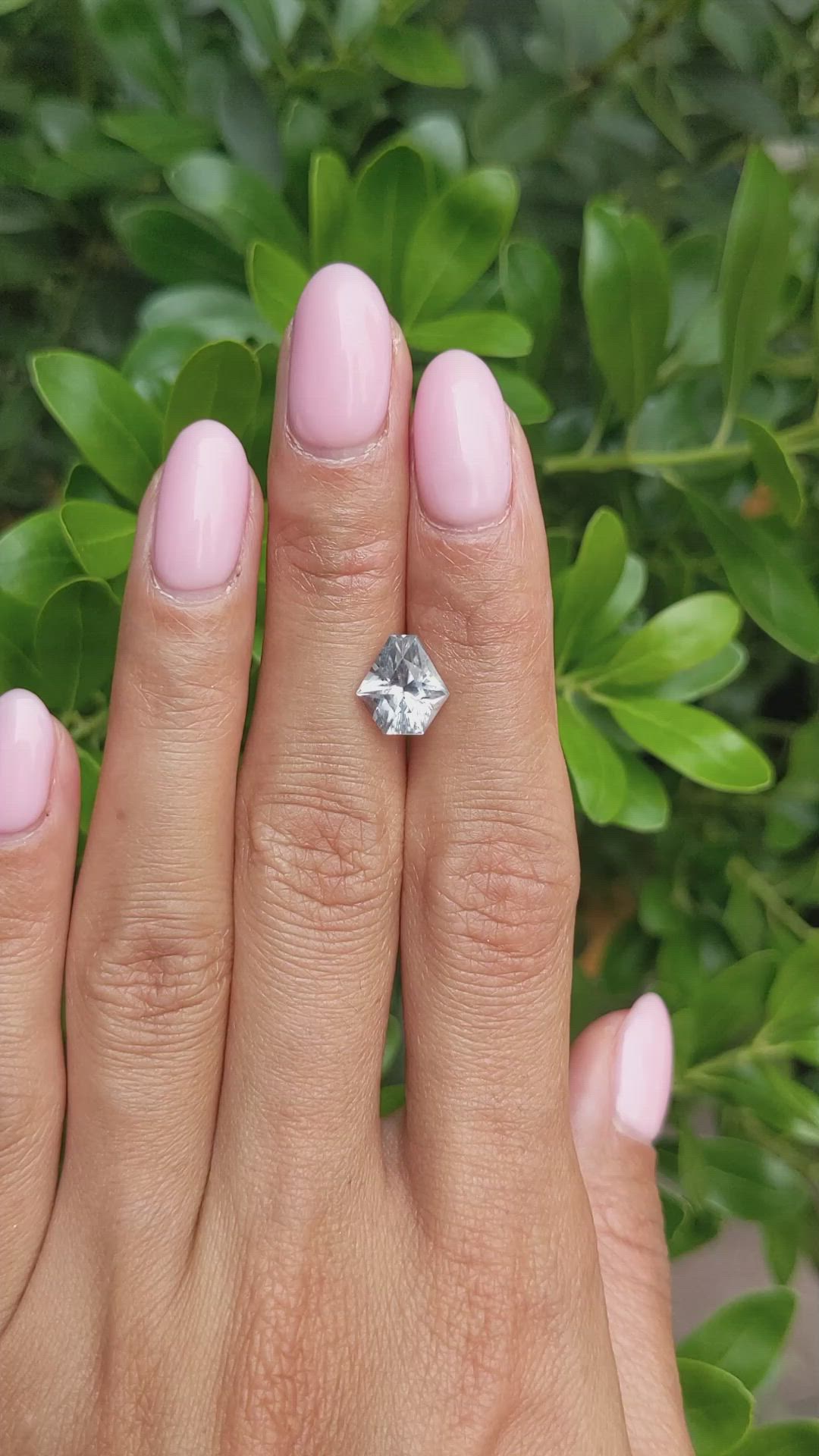 2.79 Ct. Greenish Blue Sapphire from Montana Size Video