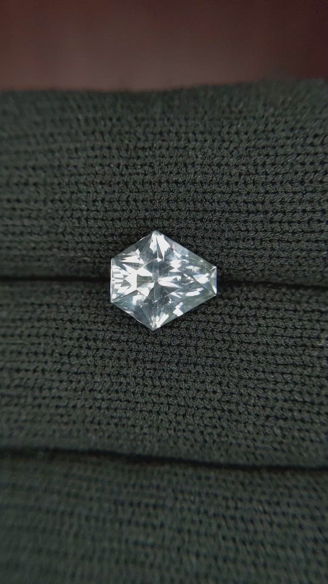 2.79 Ct. Greenish Blue Sapphire from Montana Size Video