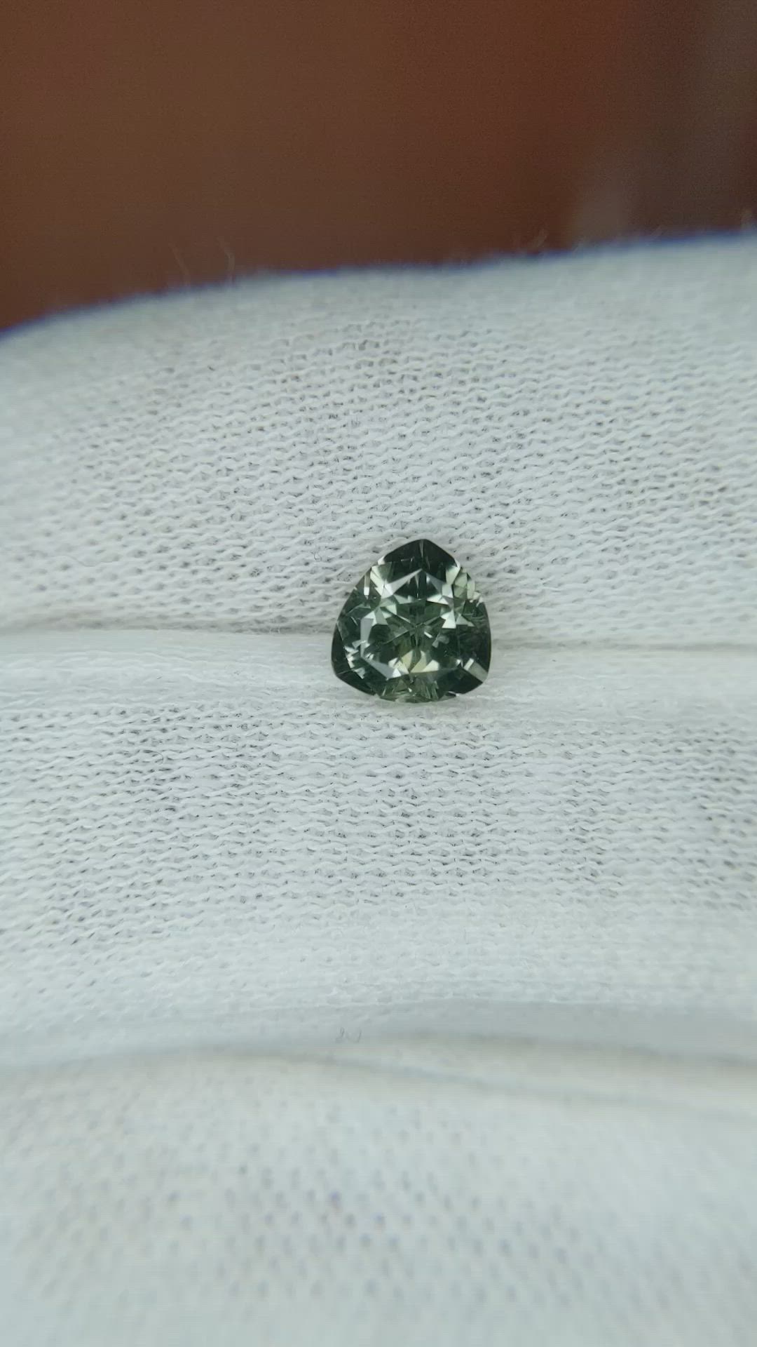 1.14 Ct. Green Sapphire from Montana Size Video