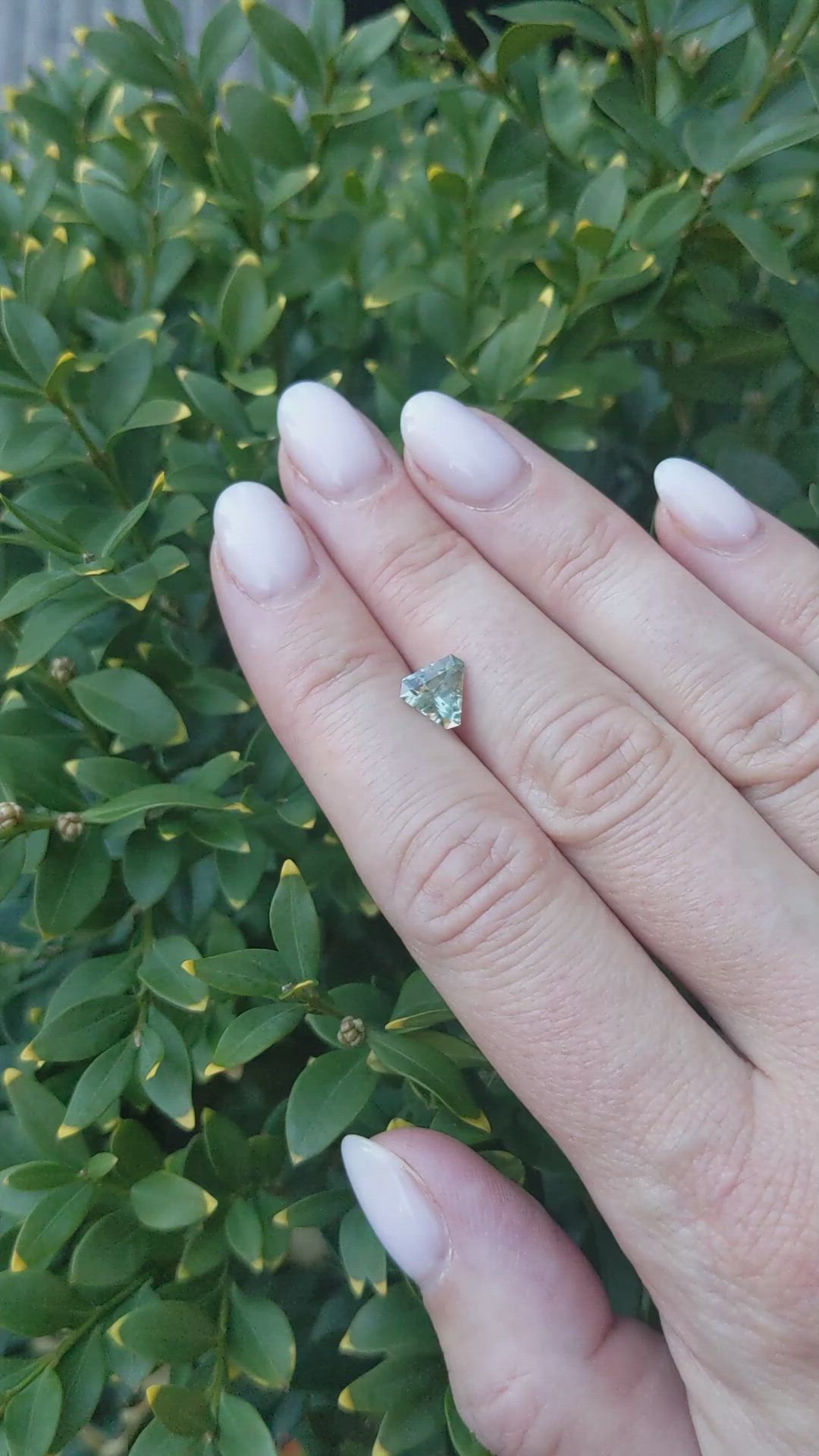 1.23 Ct. Green Sapphire from Montana Size Video