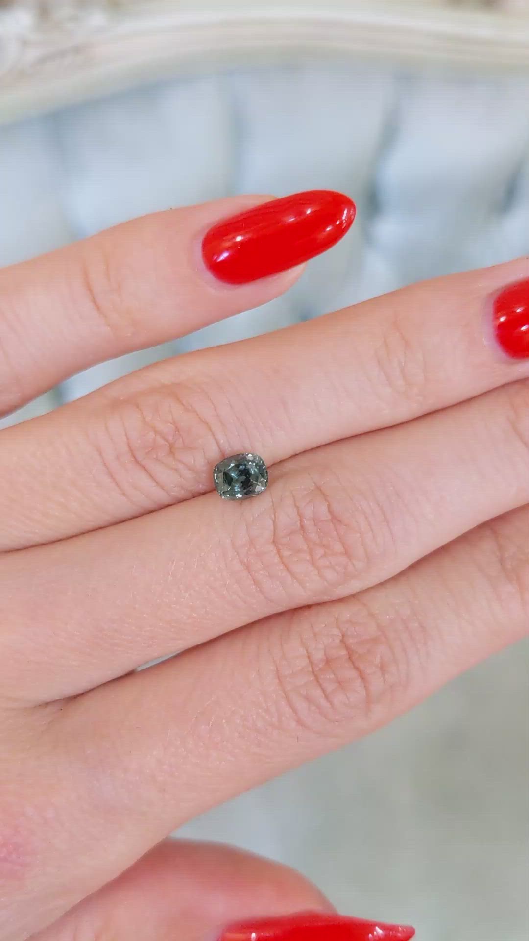 0.84 Ct. Sapphire from Montana Size Video