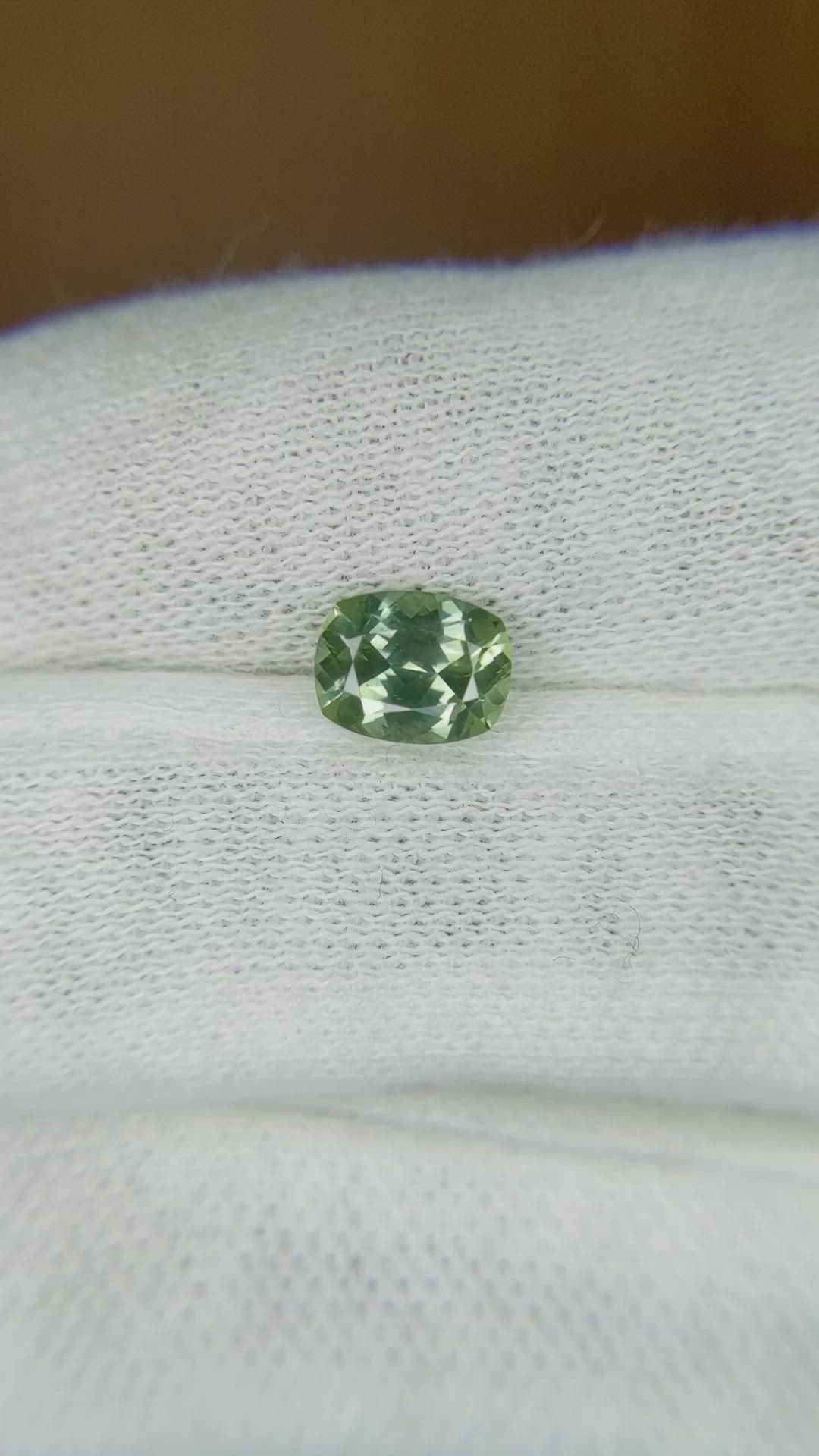 1.26 Ct. Green Sapphire from Montana Size Video