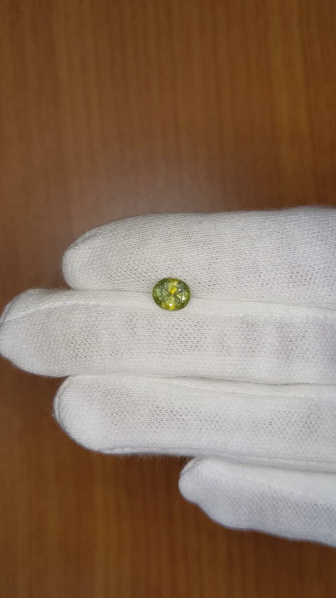 1.26 Ct. Green Sapphire from Montana Size Video