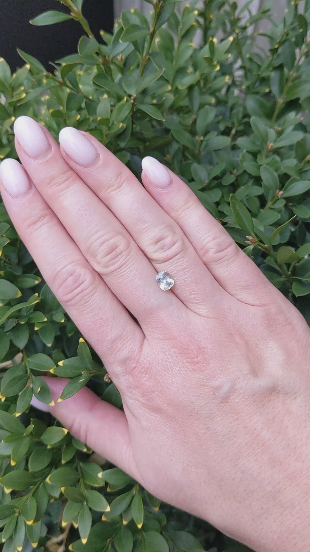 1.34 Ct. Green Sapphire from Montana Size Video