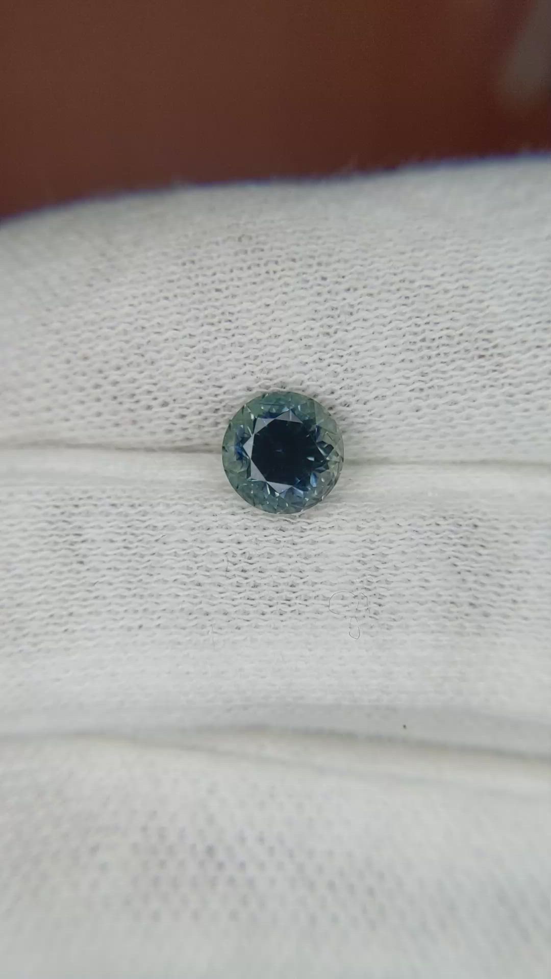 1.61 Ct. Greenish Blue Sapphire from Ceylon (Sri Lanka) Size Video