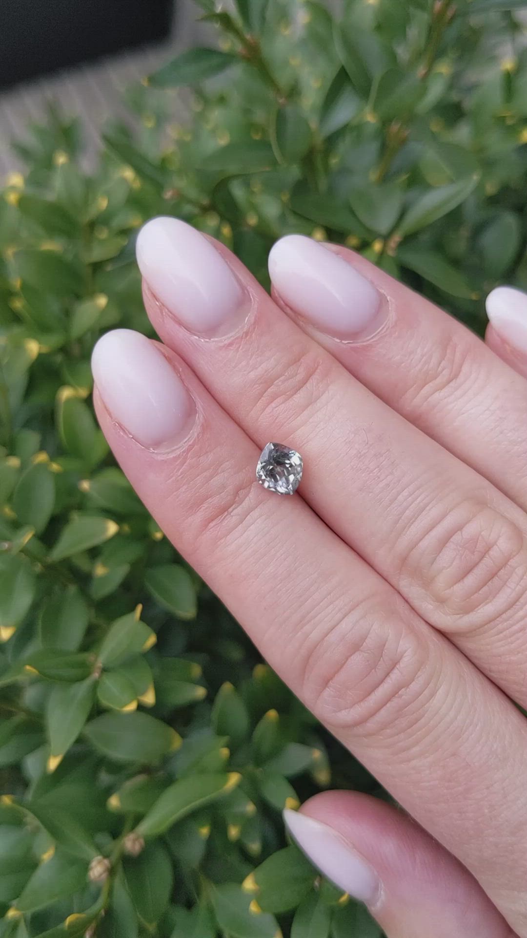 1.22 Ct. Green Sapphire from Montana Size Video