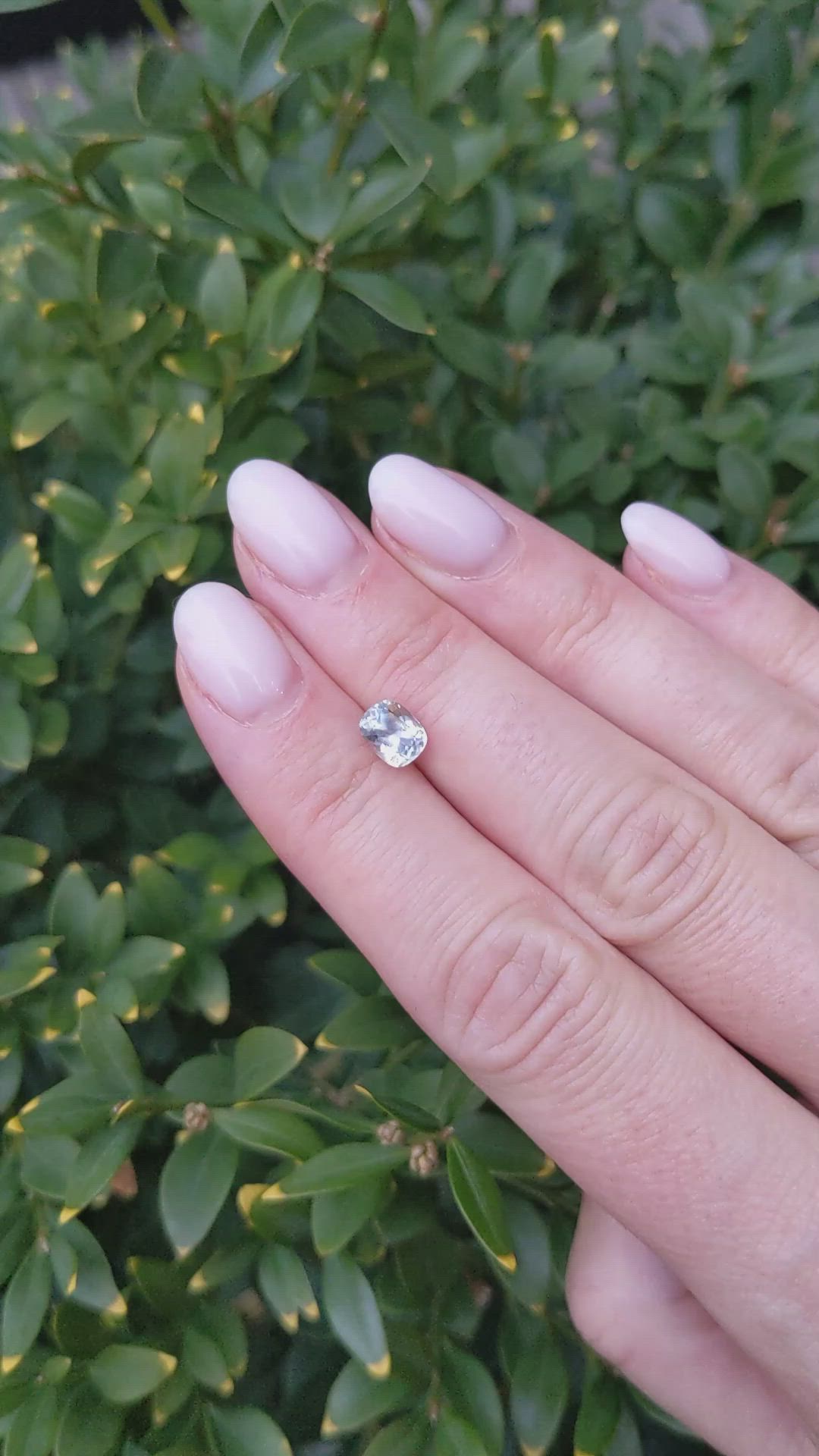 1.20 Ct. Greyish Blue Sapphire from Montana Size Video