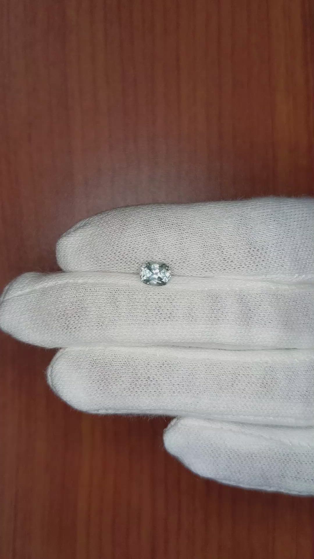 1.20 Ct. Greyish Blue Sapphire from Montana Size Video