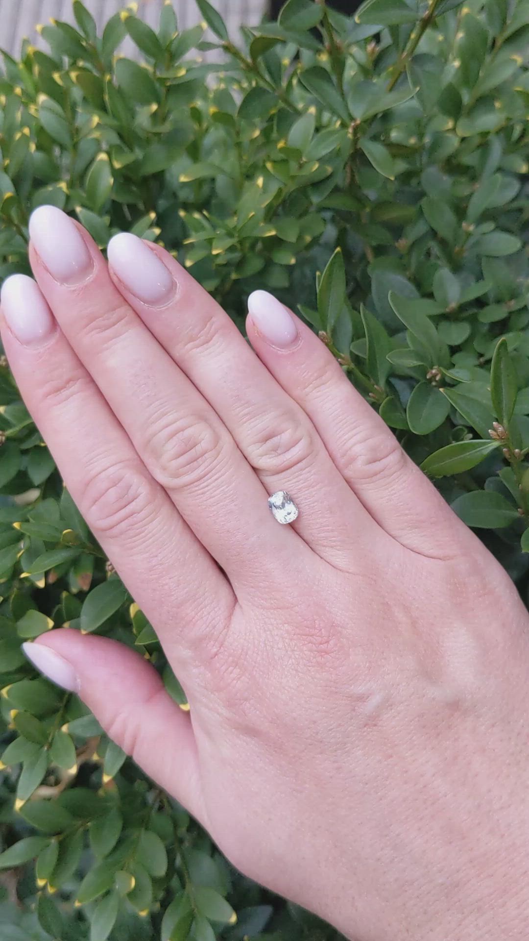 1.20 Ct. Greyish Blue Sapphire from Montana Size Video