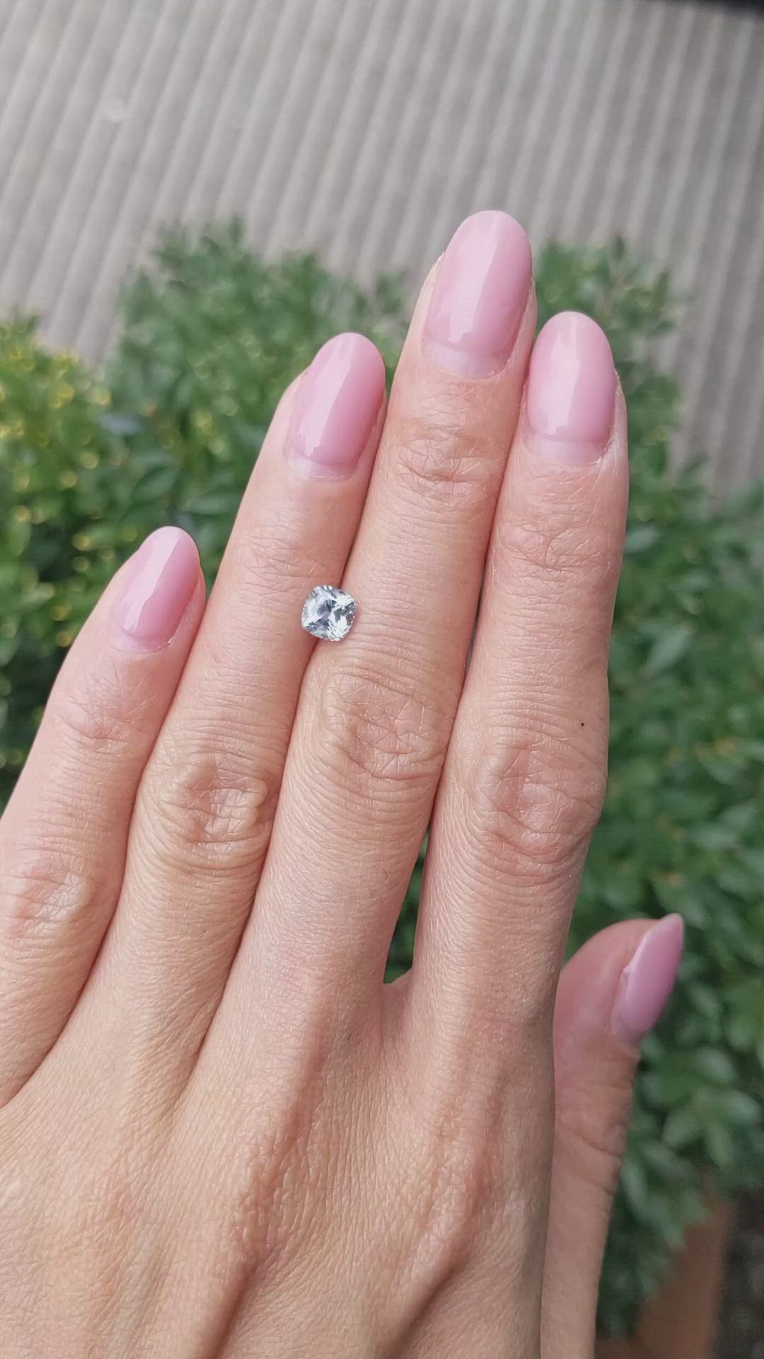 1.11 Ct. Greyish Blue Sapphire from Montana Size Video