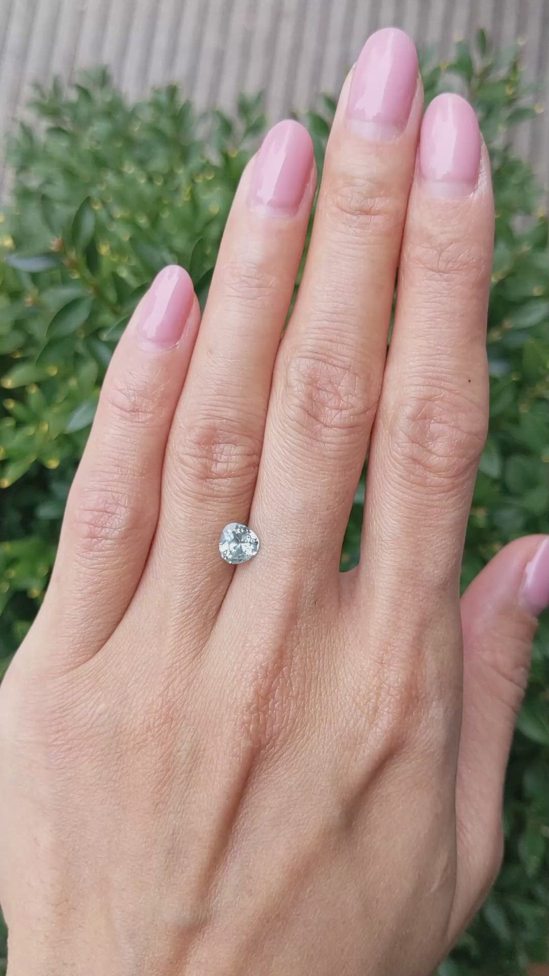 1.17 Ct. Green Sapphire from Montana Size Video