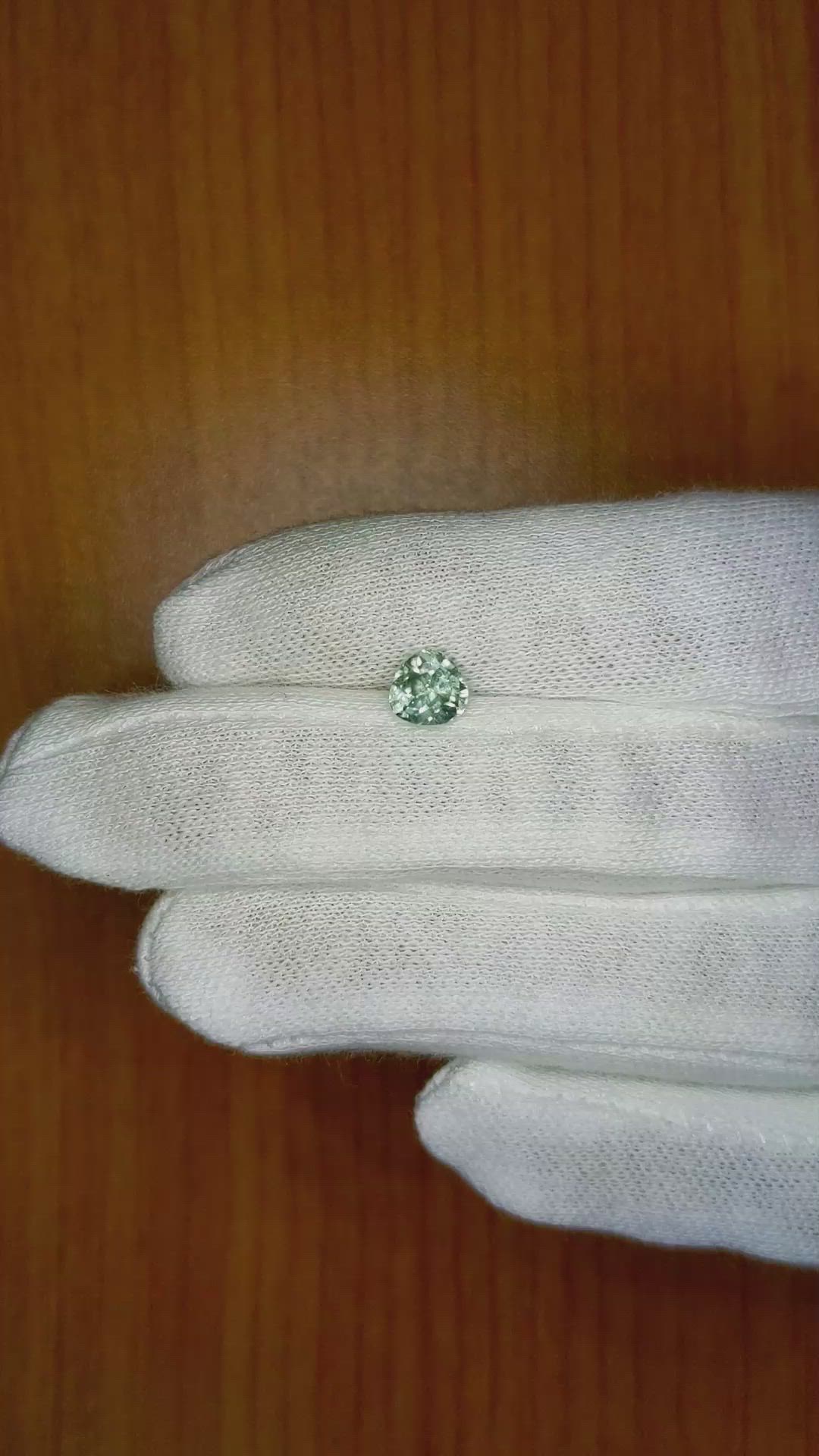 1.17 Ct. Green Sapphire from Montana Size Video