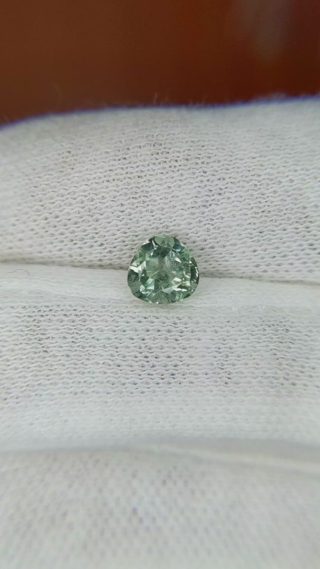 1.17 Ct. Green Sapphire from Montana Size Video