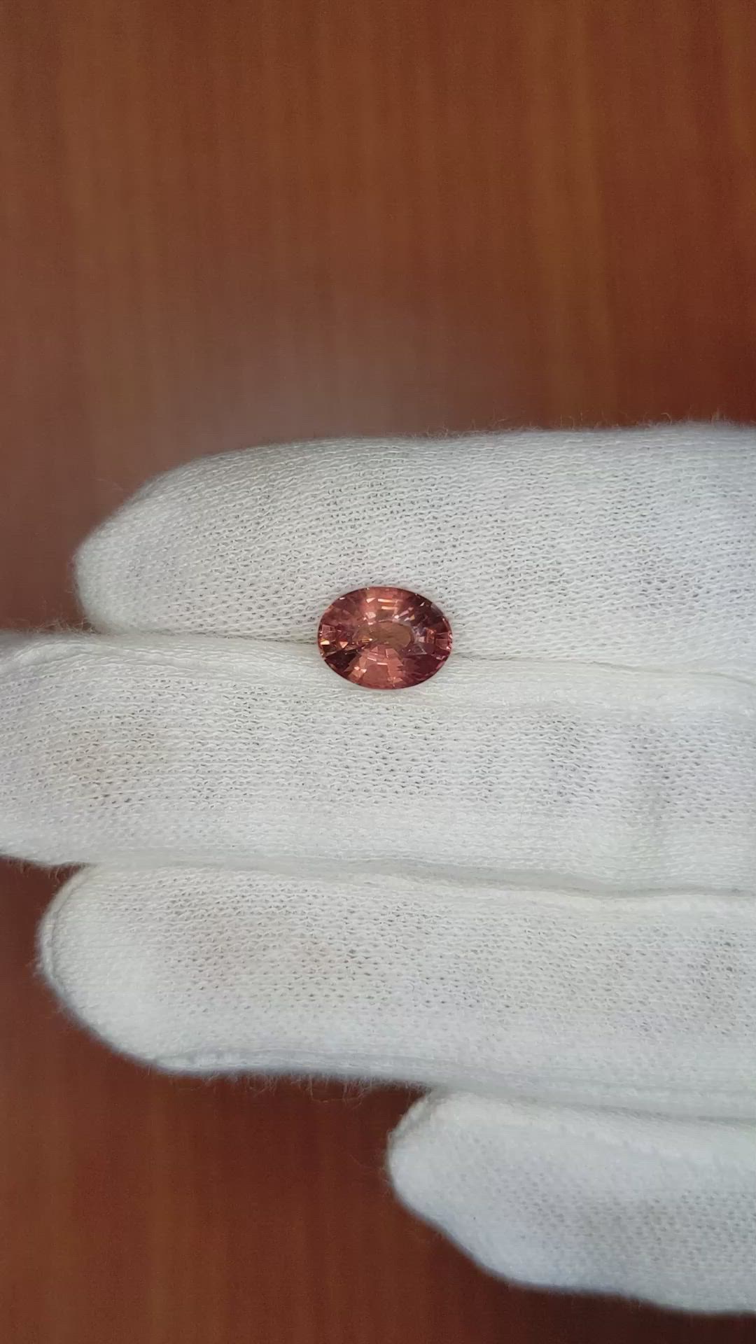 2.47 Ct. Orangish Brown Sapphire from Ceylon (Sri Lanka) Size Video