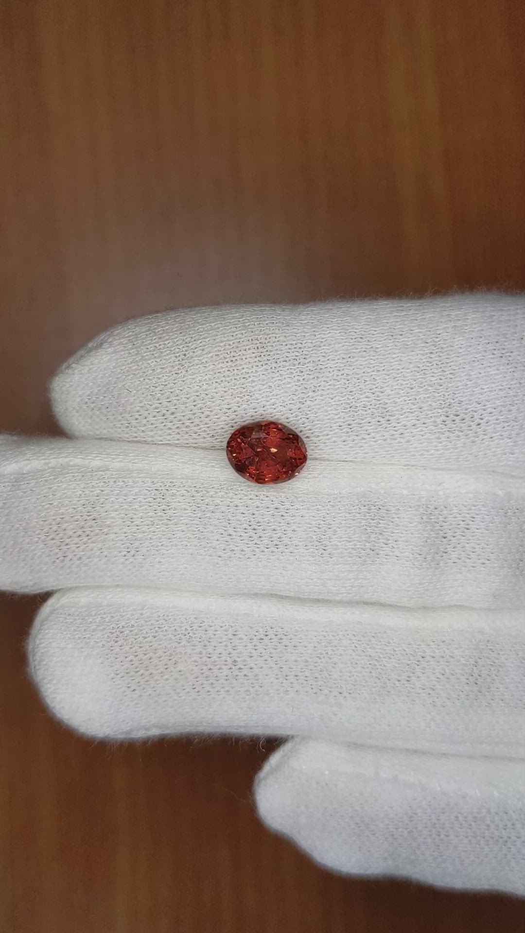 2.51 Ct. Orangish Brown Sapphire from Ceylon (Sri Lanka) Size Video