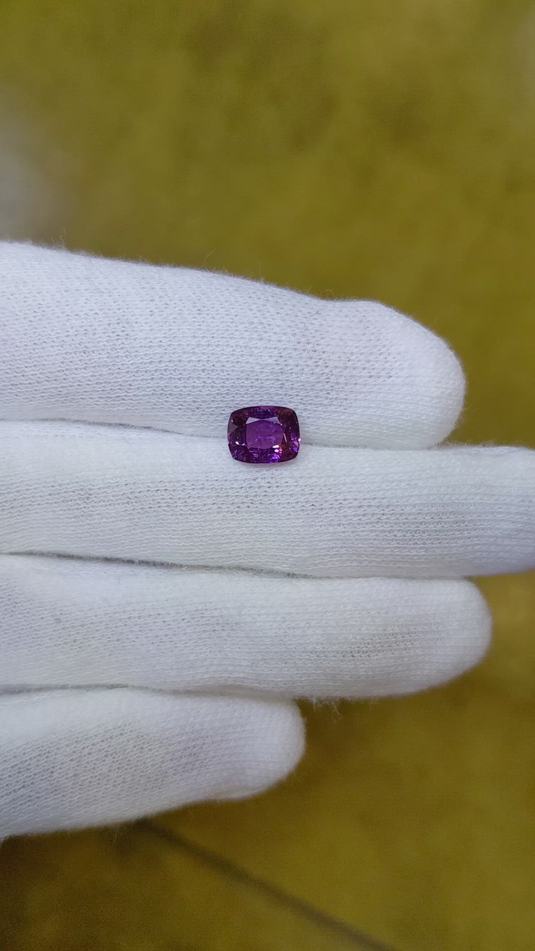 1.44 Ct. Purple Sapphire from Ceylon (Sri Lanka) Size Video