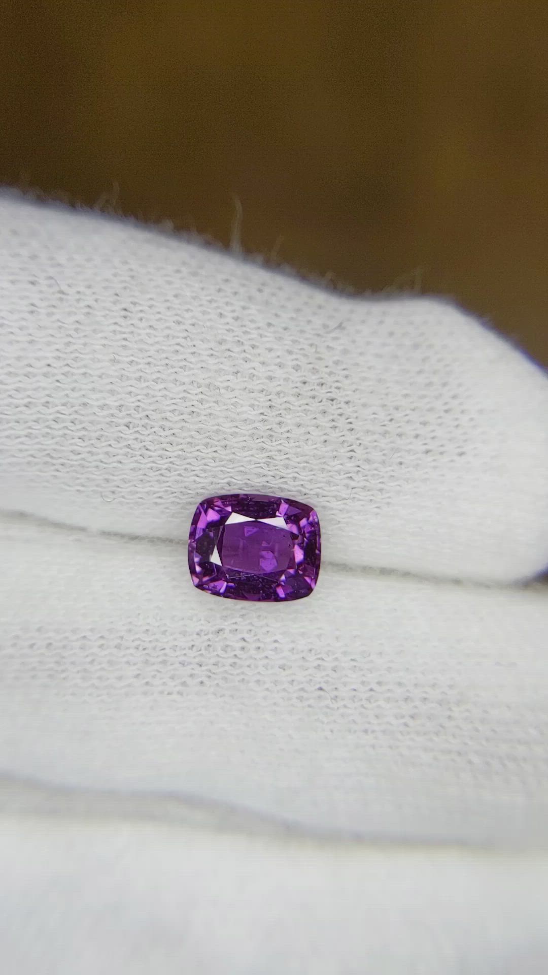 1.44 Ct. Purple Sapphire from Ceylon (Sri Lanka) Size Video