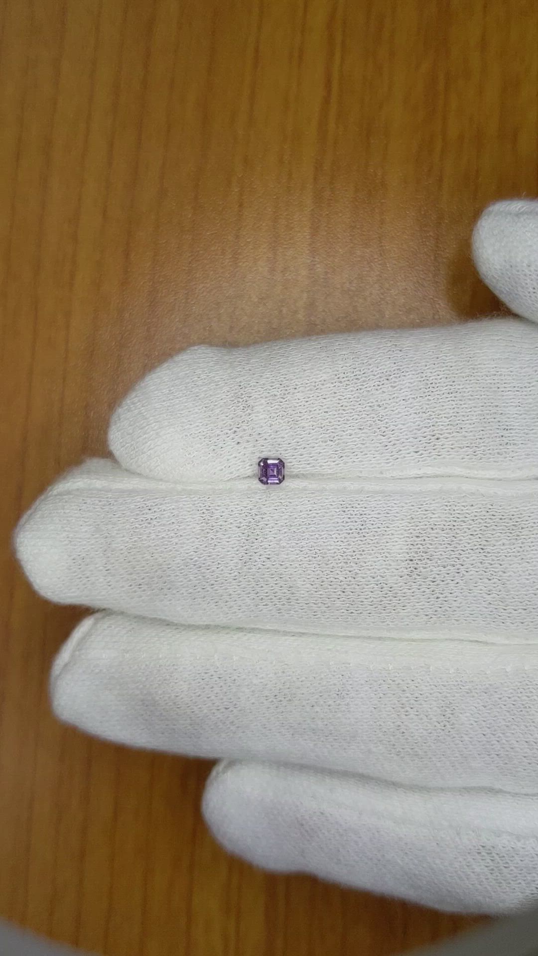 0.14 Ct. Purple Sapphire from Ceylon (Sri Lanka) Size Video