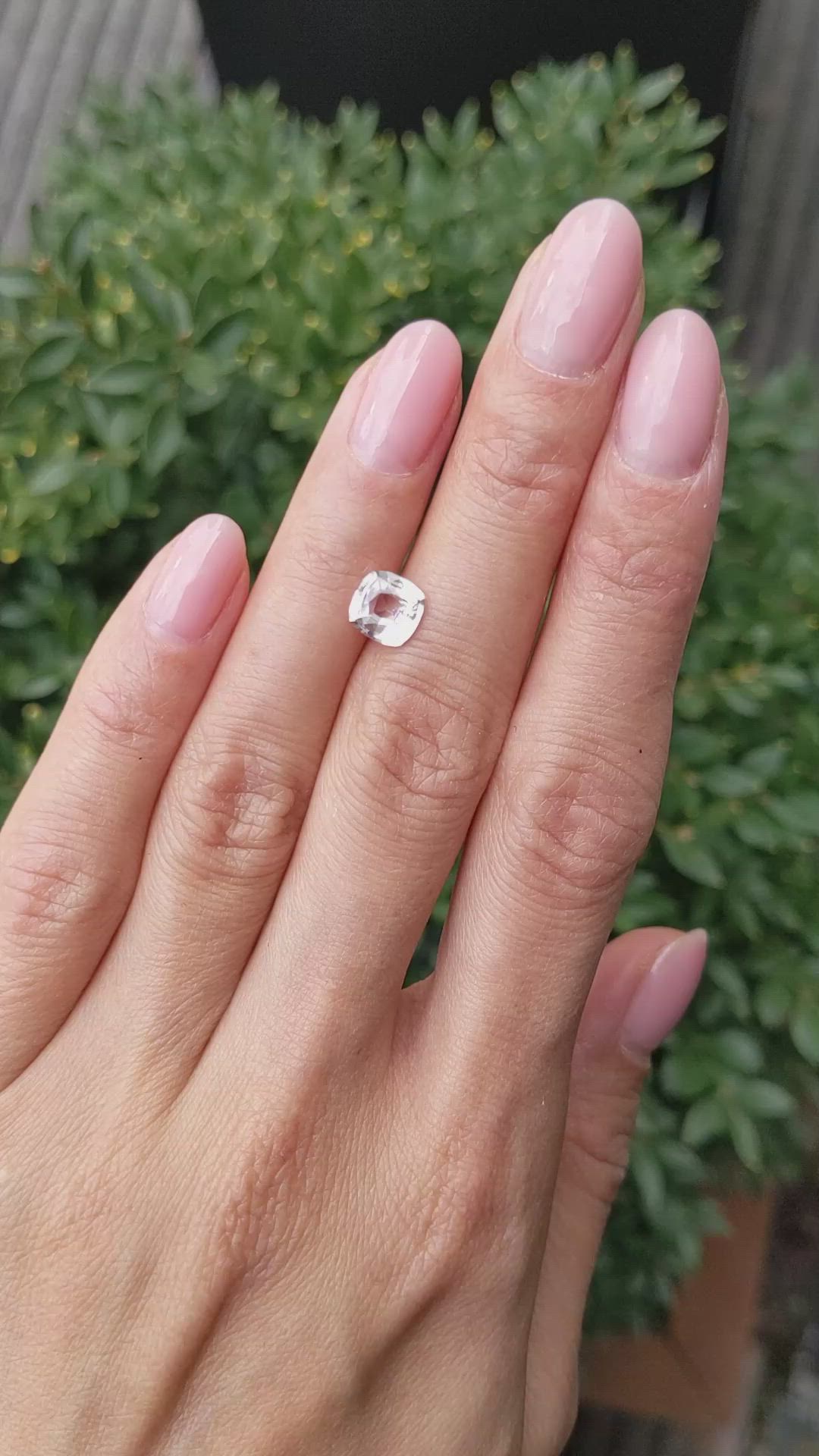 1.54 Ct. Peach Sapphire from Ceylon (Sri Lanka) Size Video