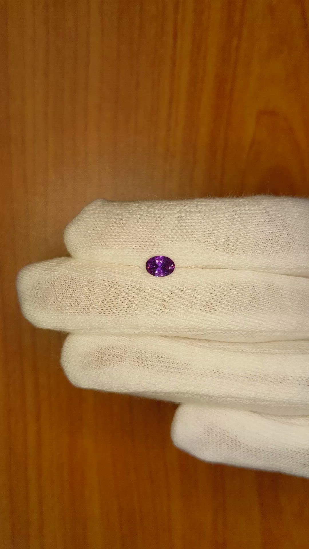 0.61 Ct. Color Change Sapphire from Ceylon (Sri Lanka) Size Video