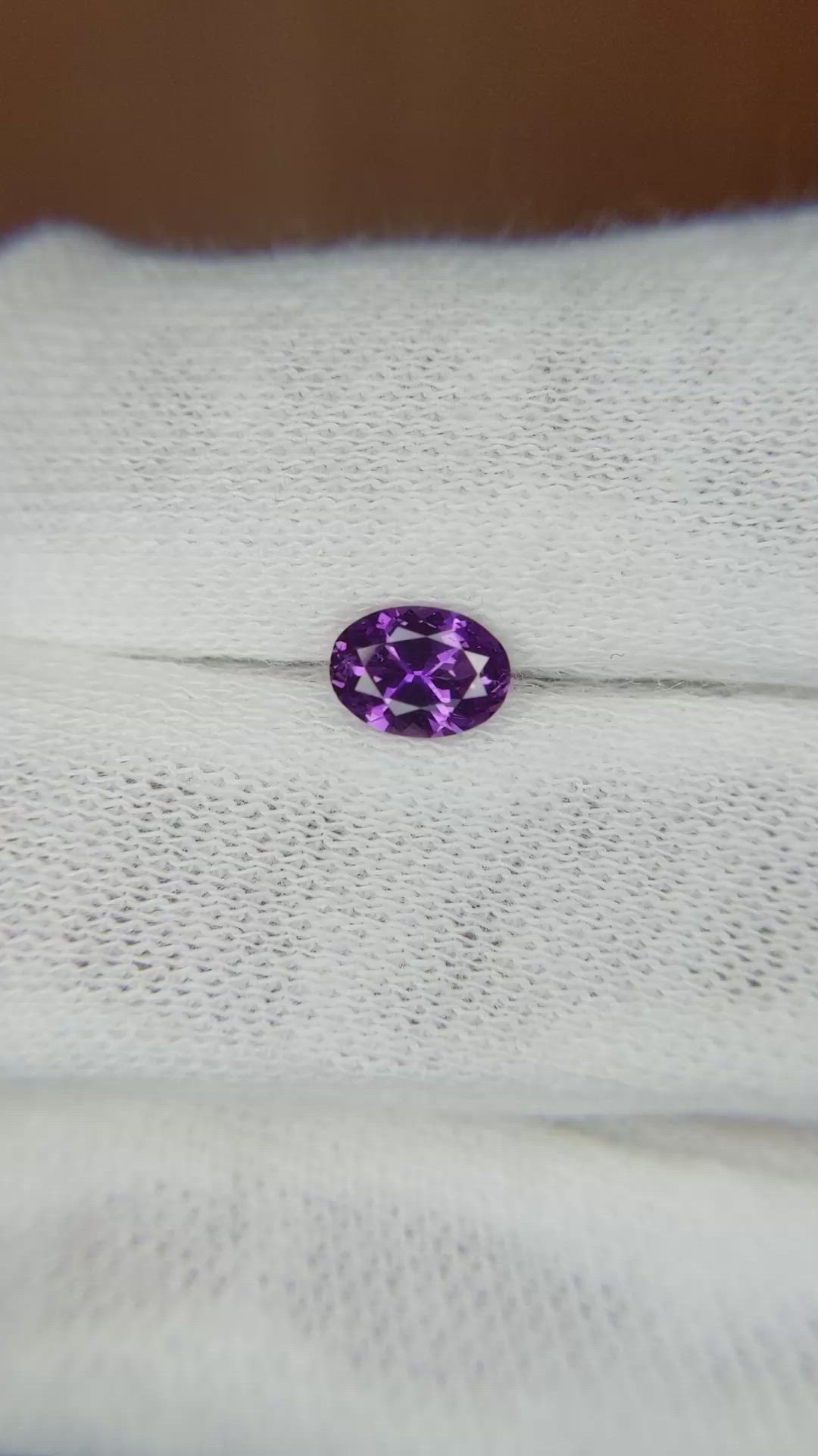 0.61 Ct. Color Change Sapphire from Ceylon (Sri Lanka) Size Video