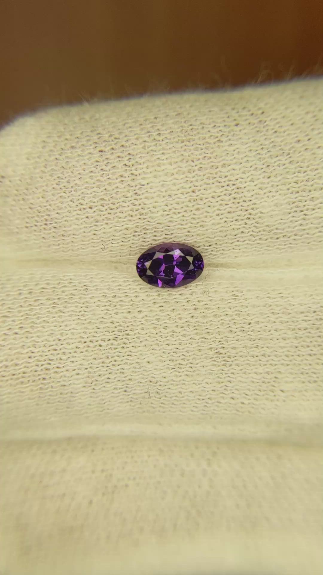 0.58 Ct. Color Change Sapphire from Ceylon (Sri Lanka) Size Video