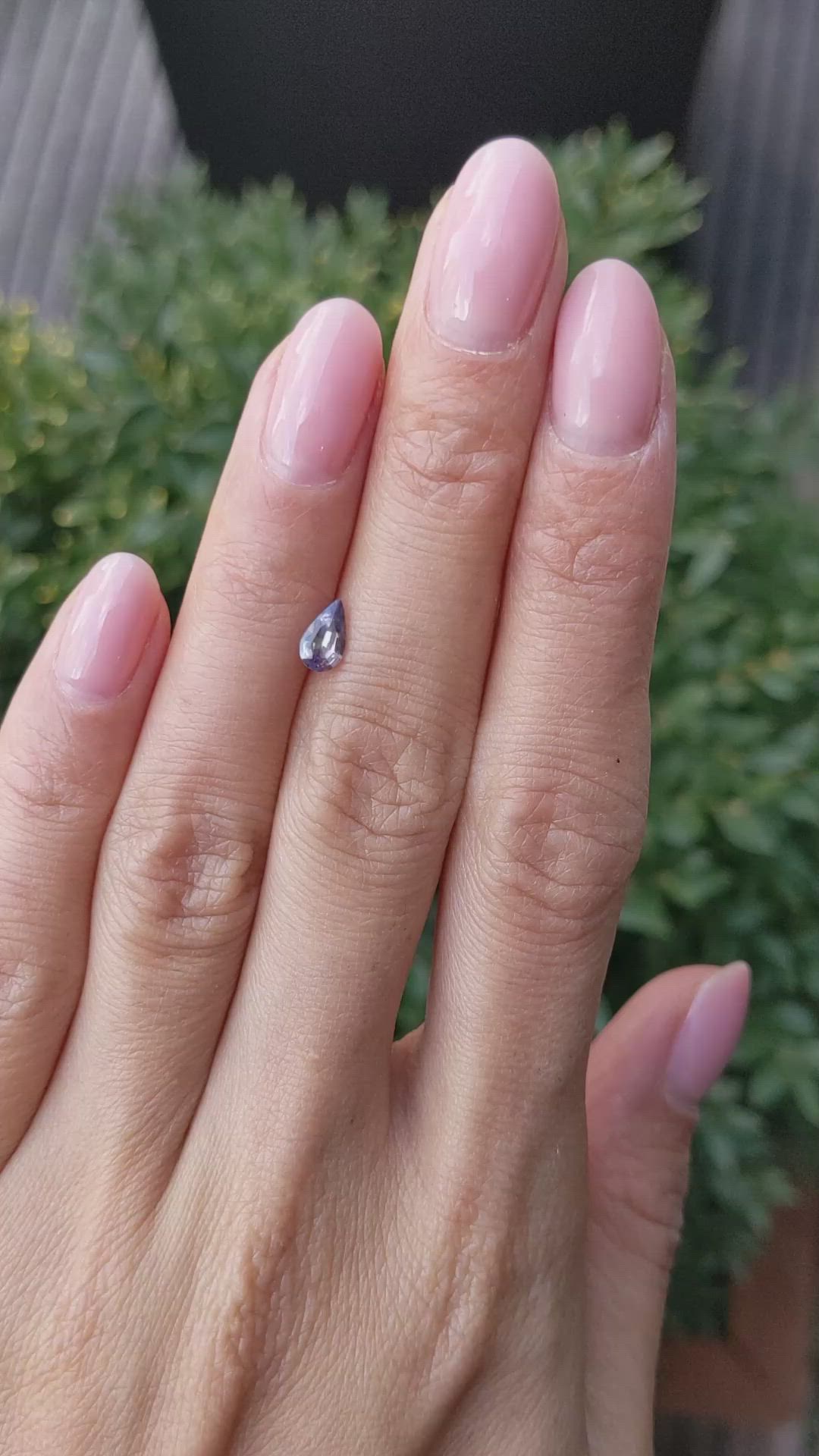 0.50 Ct. Purple Sapphire from Ceylon (Sri Lanka) Size Video