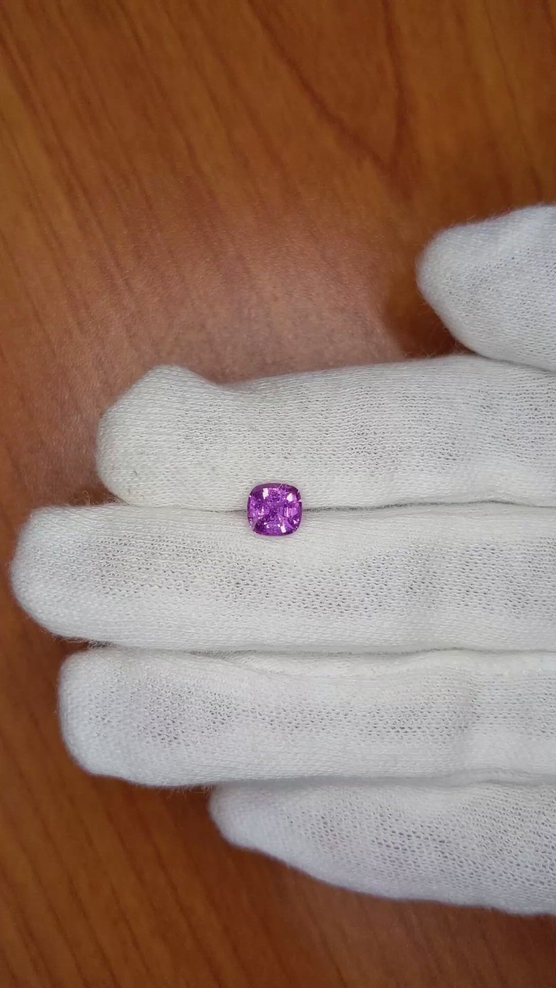 1.23 Ct. Purple Sapphire from Ceylon (Sri Lanka) Size Video