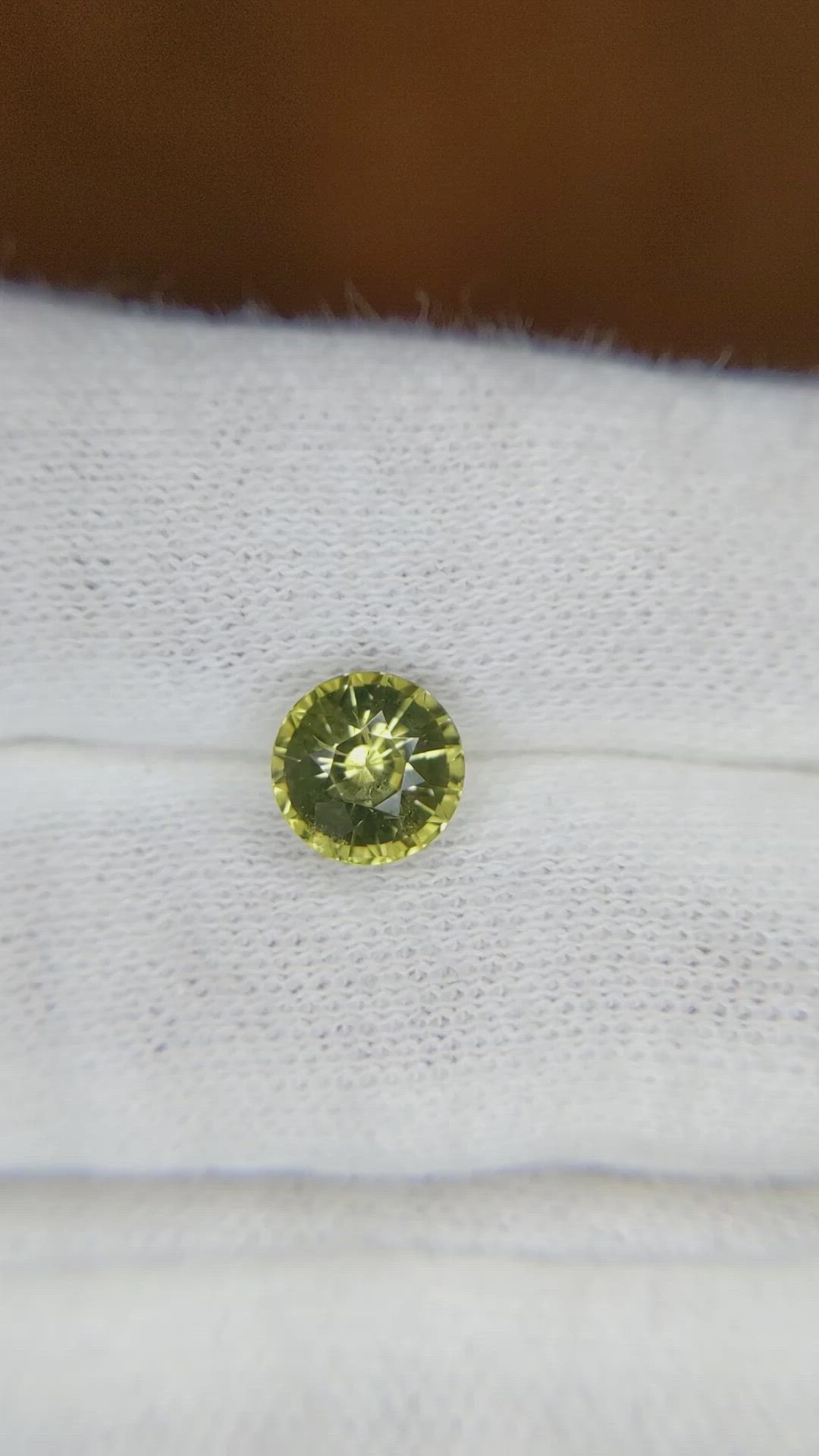 2.17 Ct. Greenish Yellow Sapphire from Madagascar Size Video