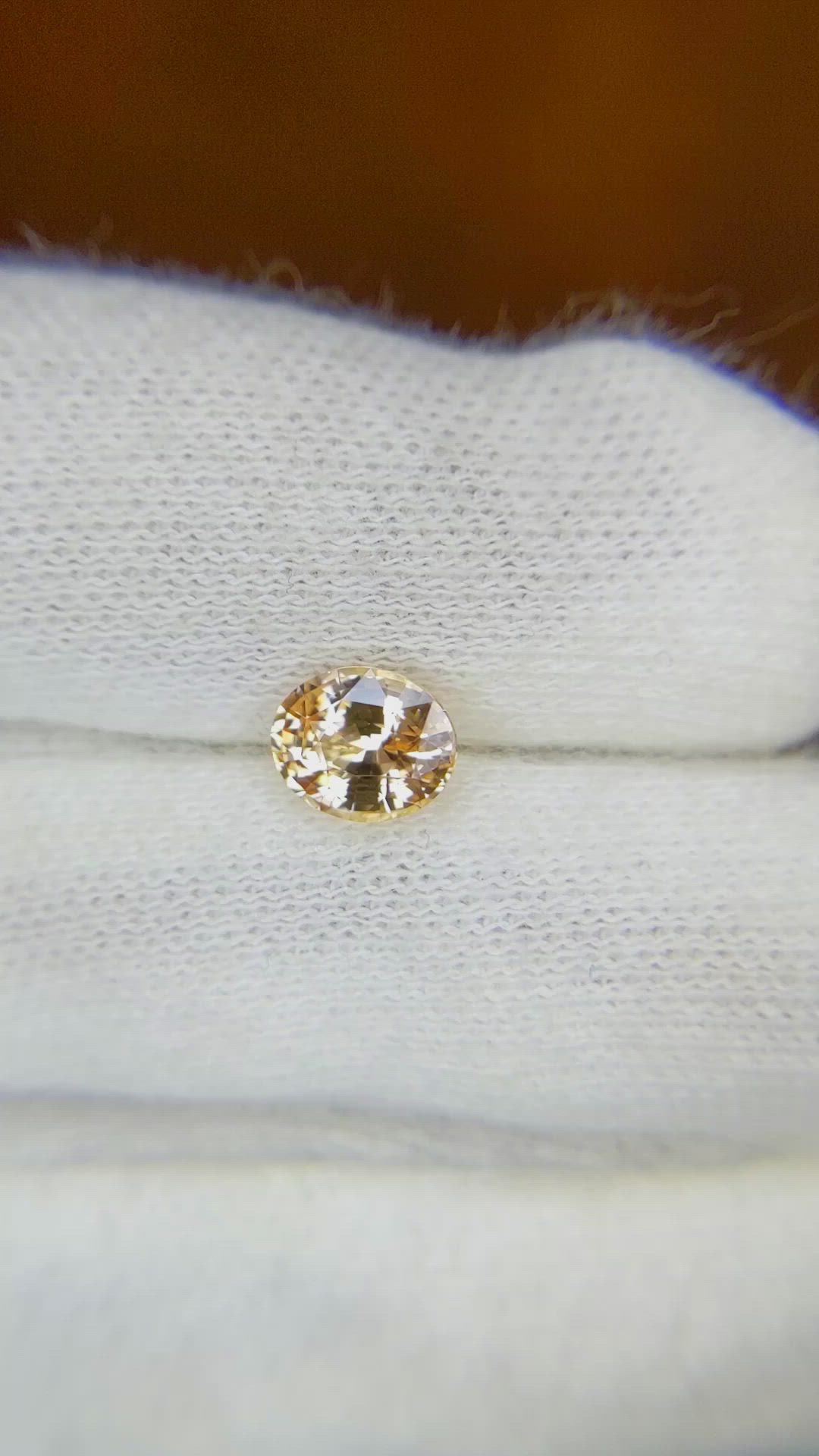 1.13 Ct. Orange Sapphire from Madagascar Size Video