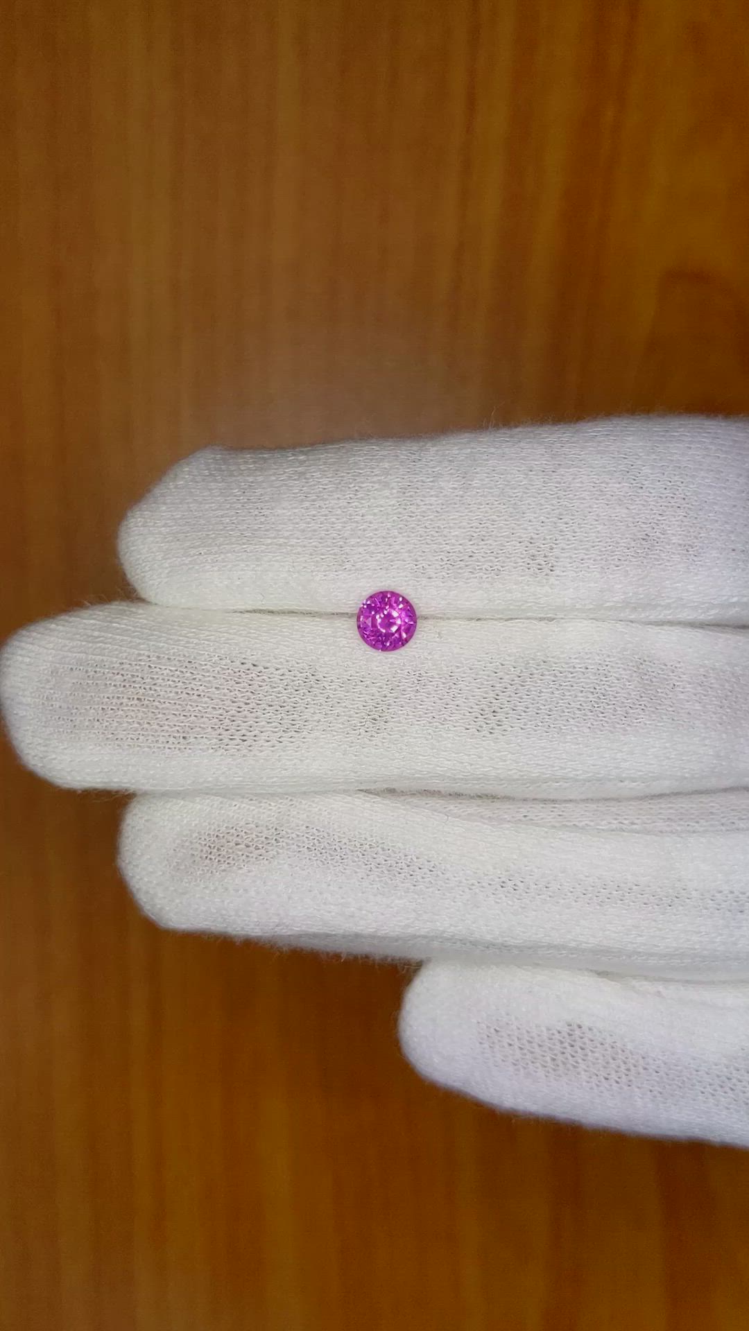 0.61 Ct. Purplish Pink Sapphire from Ceylon (Sri Lanka) Size Video
