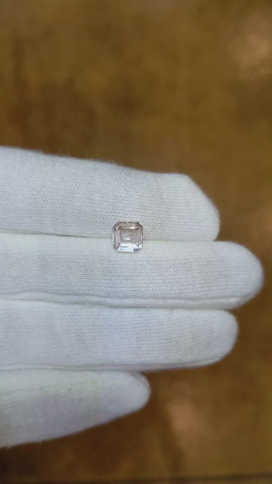 1.30 Ct. Peach Sapphire from Madagascar Size Video