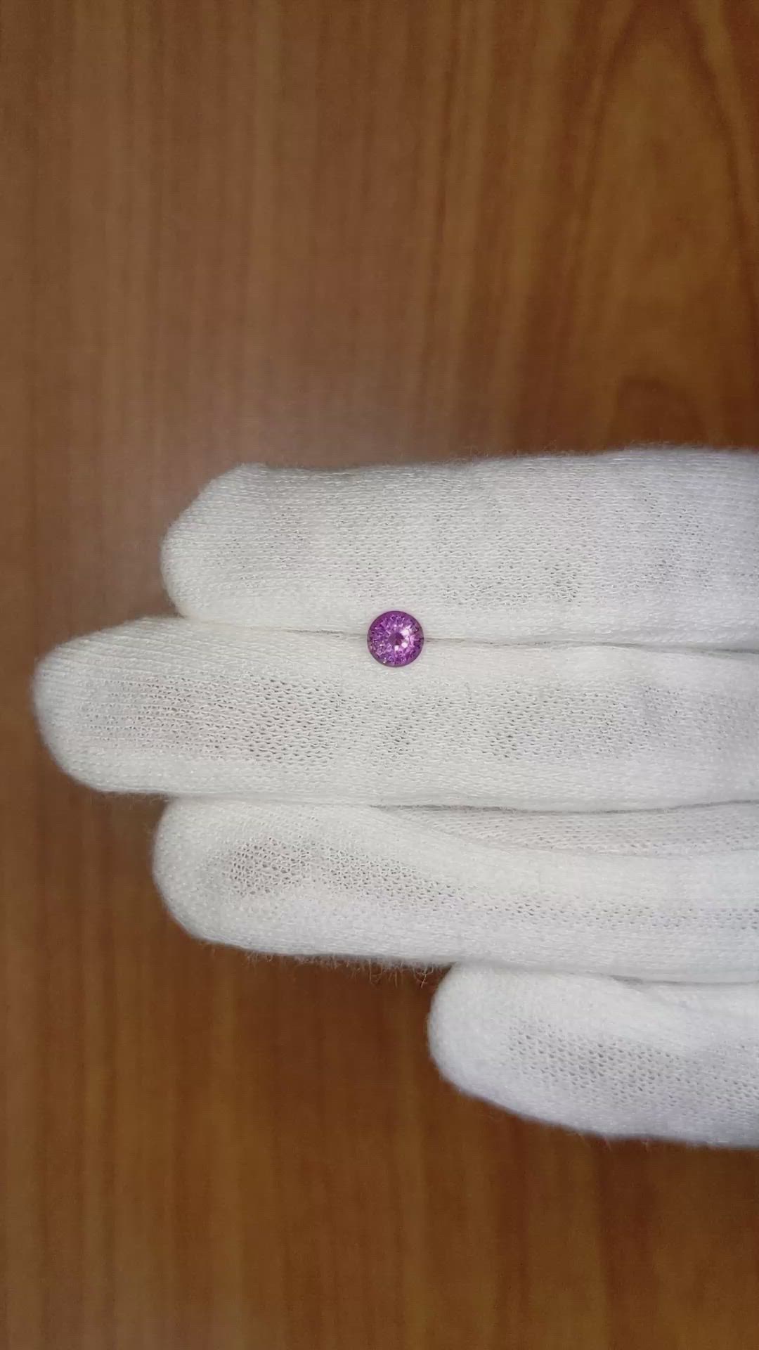 0.54 Ct. Purple Sapphire from Ceylon (Sri Lanka) Size Video