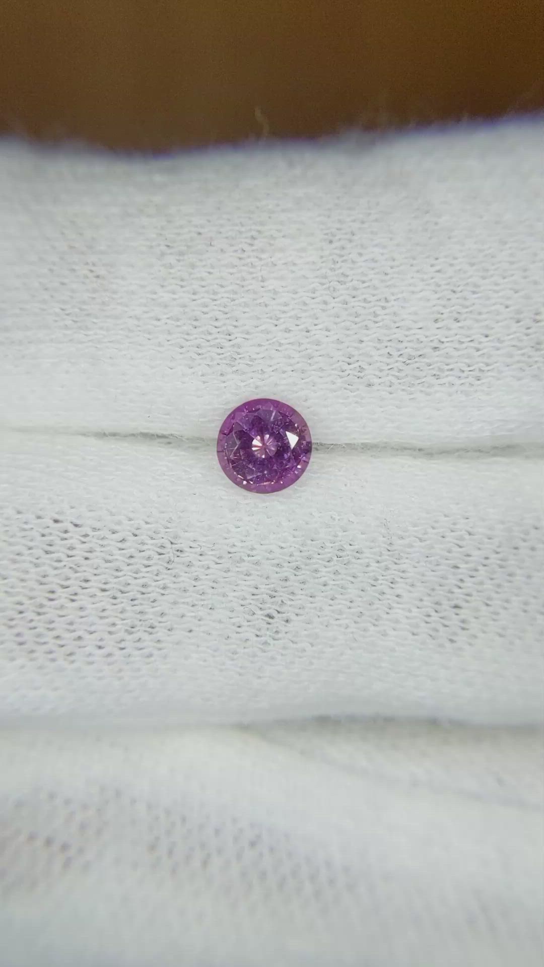 0.54 Ct. Purple Sapphire from Ceylon (Sri Lanka) Size Video