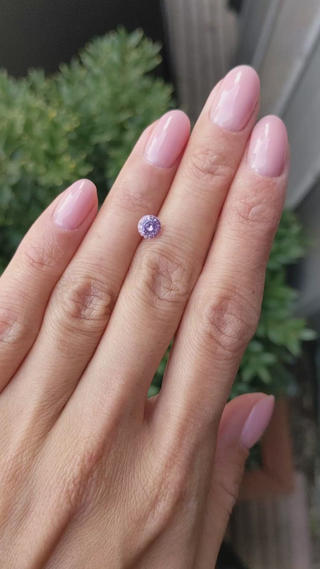 1.01 Ct. Purplish Pink Sapphire from Ceylon (Sri Lanka) Size Video
