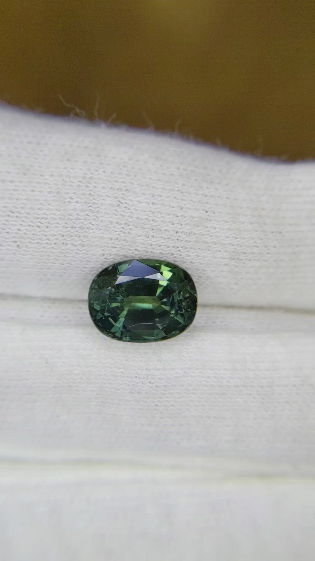 4.09 Ct. Bluish Green Sapphire from Tanzania Size Video