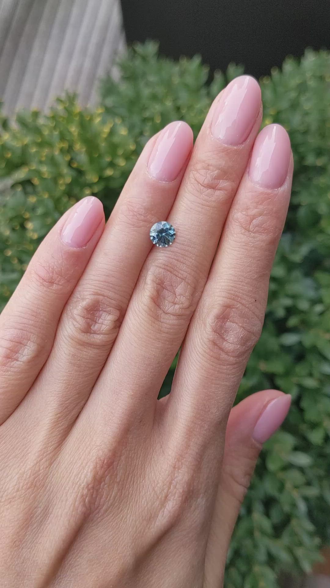 1.11 Ct. Bluish Green Sapphire from Montana Size Video