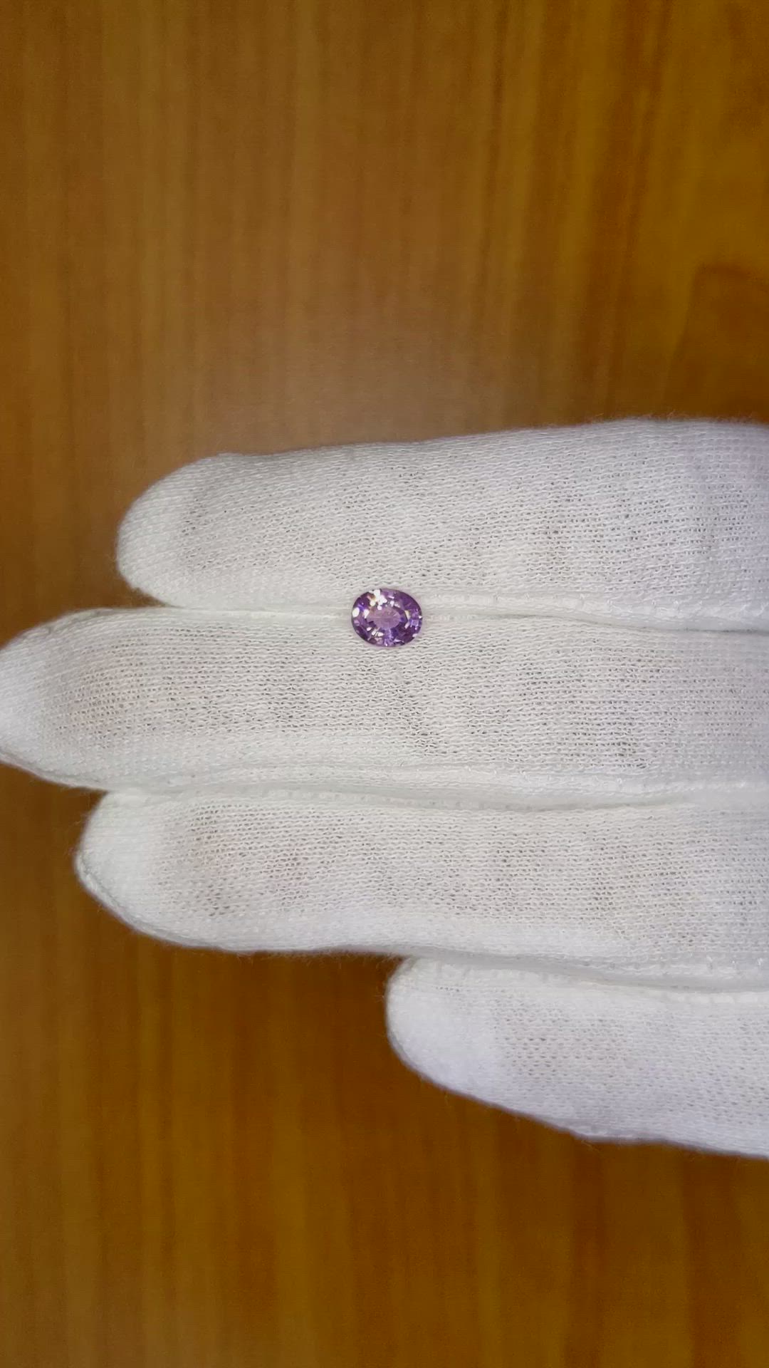 0.73 Ct. Purple Sapphire from Ceylon (Sri Lanka) Size Video