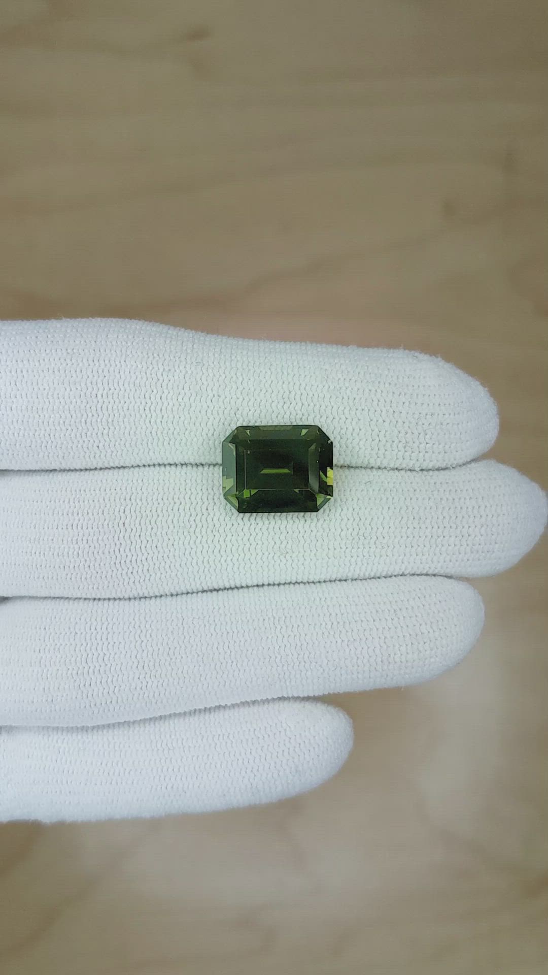 10.24 Ct. Bluish Green Sapphire from Madagascar Size Video