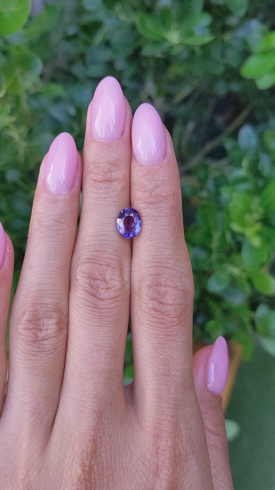 2.08 Ct. Color Change Sapphire from Ceylon (Sri Lanka) Size Video