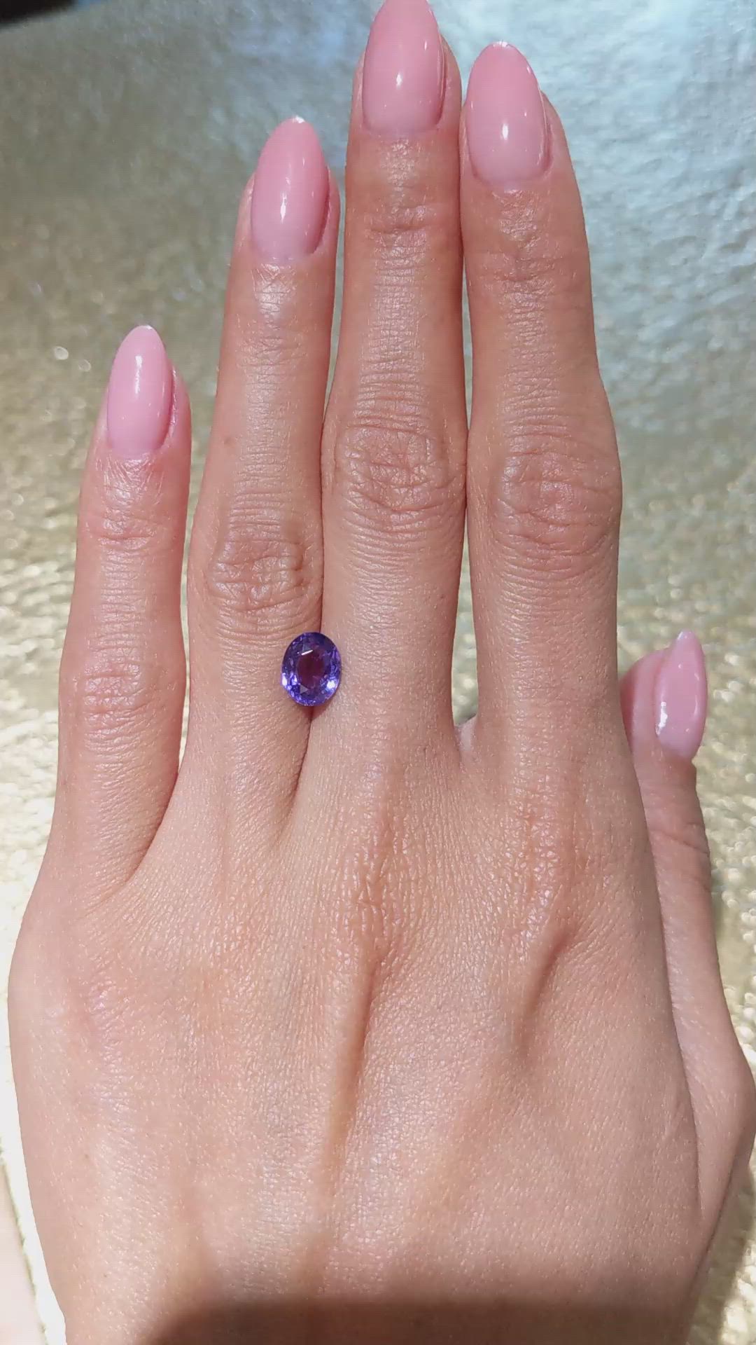 2.08 Ct. Color Change Sapphire from Ceylon (Sri Lanka) Size Video