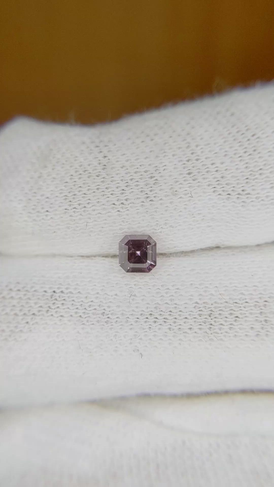0.33 Ct. Reddish Pink Sapphire from Ceylon (Sri Lanka) Size Video