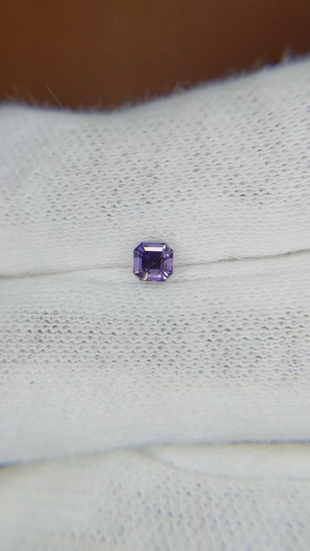 0.27 Ct. Purple Sapphire from Ceylon (Sri Lanka) Size Video