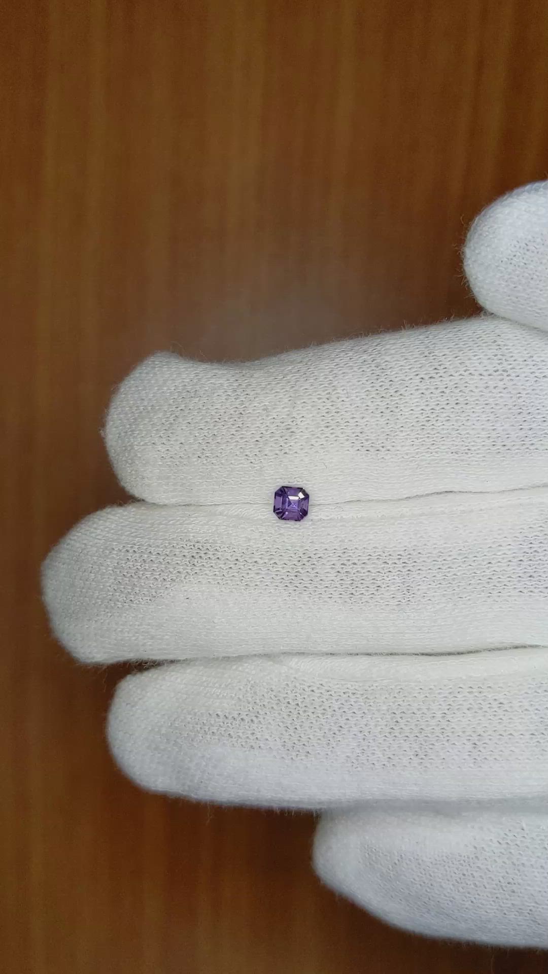 0.27 Ct. Purple Sapphire from Ceylon (Sri Lanka) Size Video