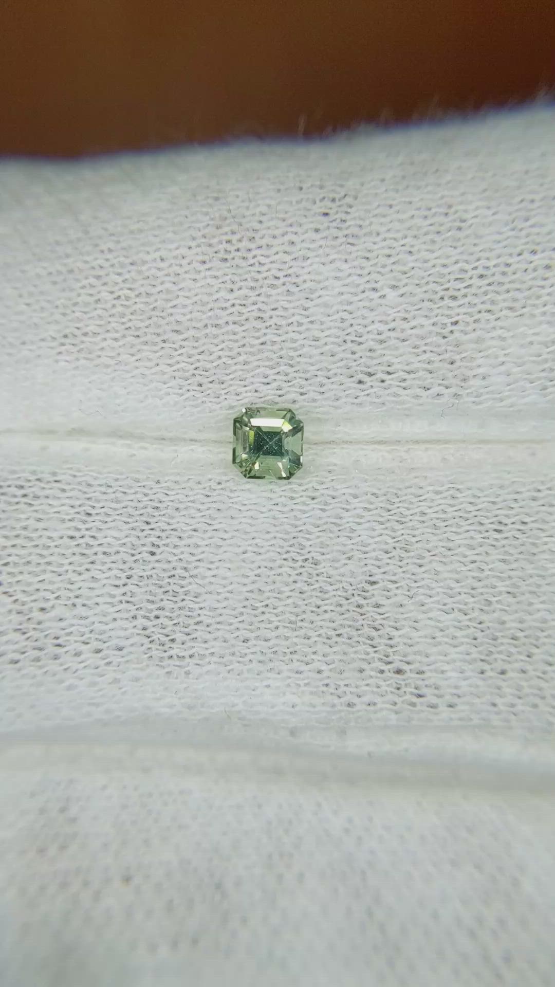 0.29 Ct. Green Sapphire from Ceylon (Sri Lanka) Size Video