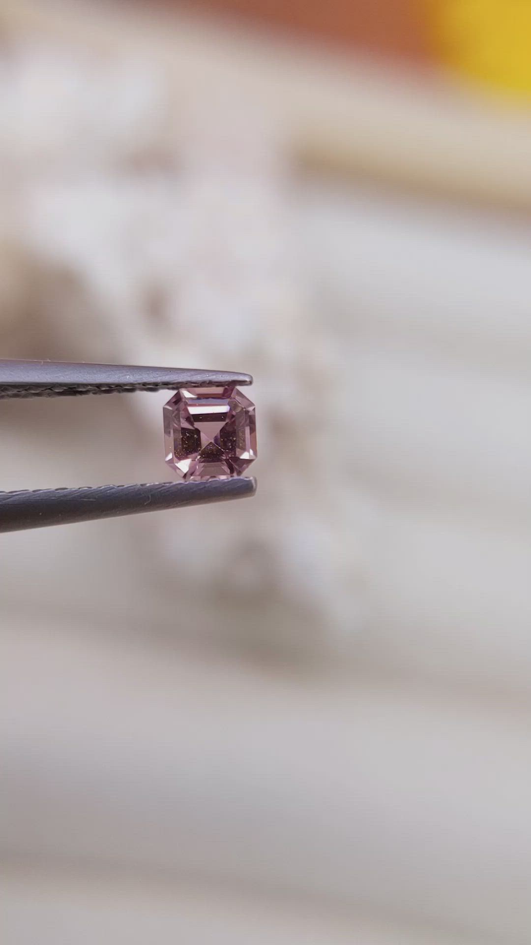 0.27 Ct. Pinkish Brown Sapphire from Ceylon (Sri Lanka) Size Video