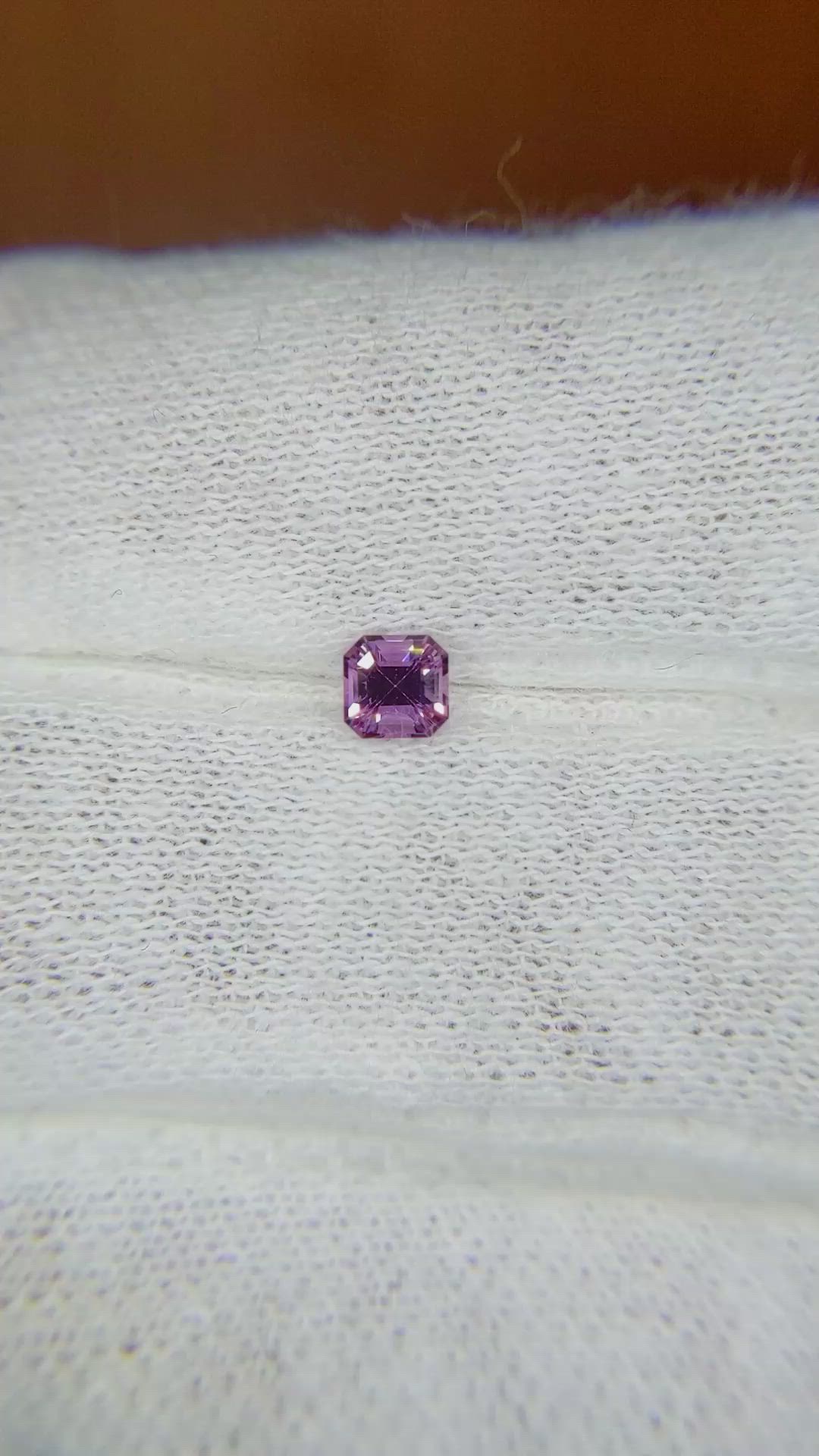 0.27 Ct. Purple Sapphire from Ceylon (Sri Lanka) Size Video