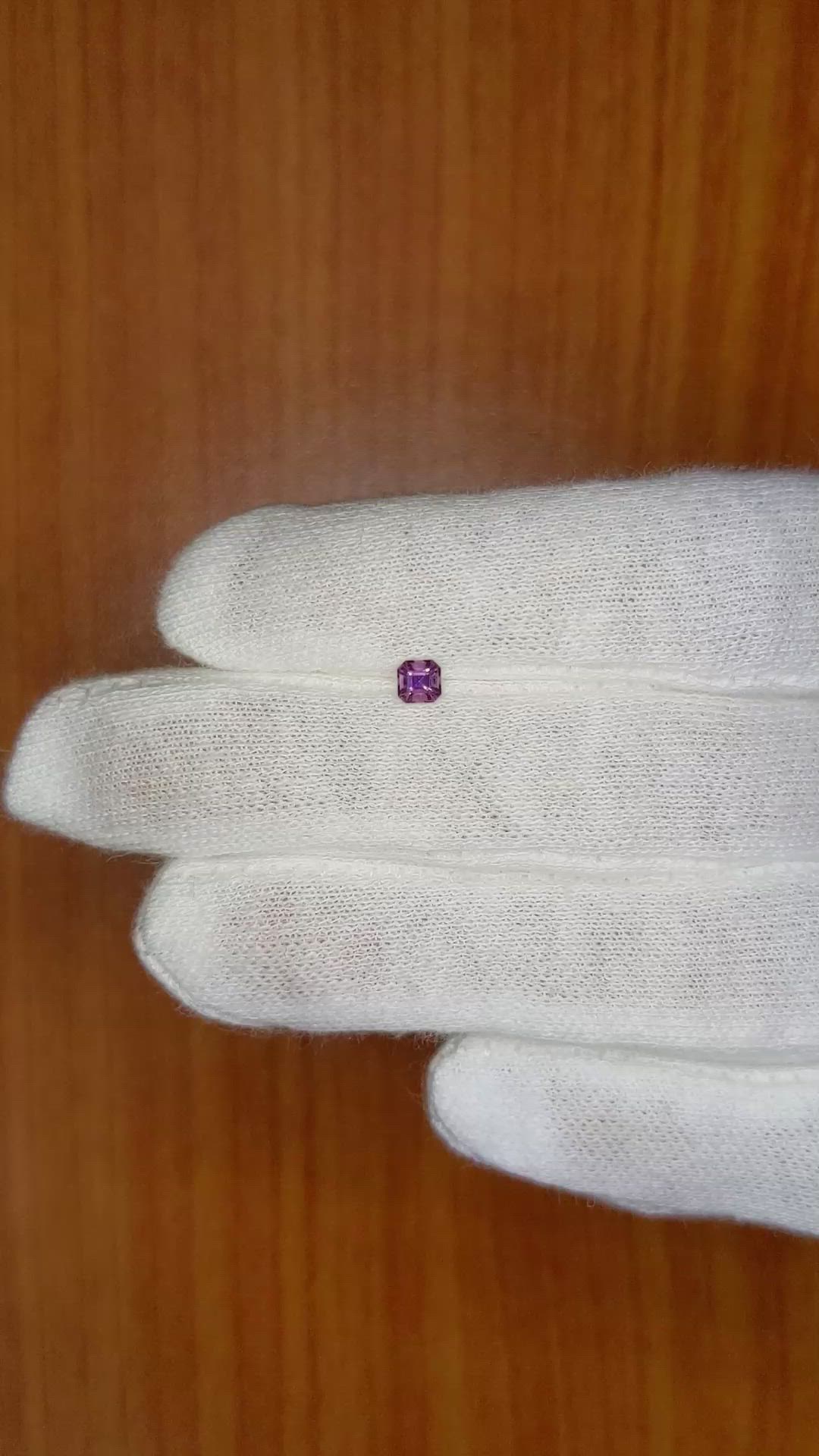 0.27 Ct. Purple Sapphire from Ceylon (Sri Lanka) Size Video